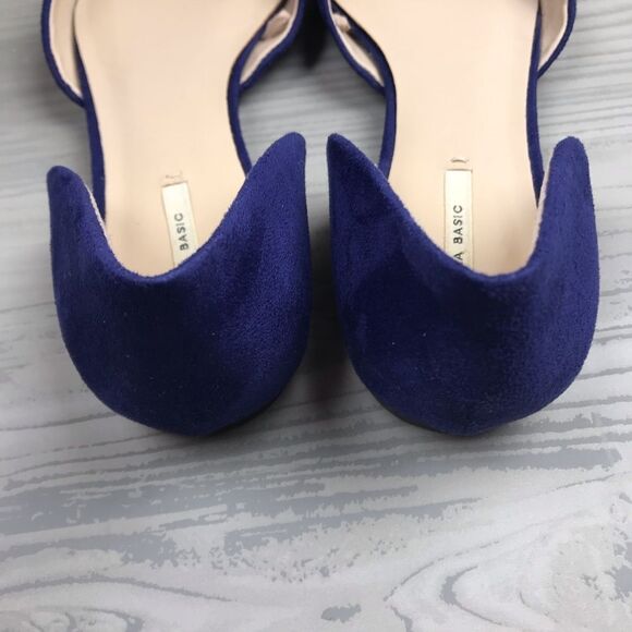Zara D’orsay blue flats - Picture 5 of 8